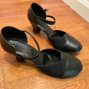 Ballroom dance heels, black, closed toe, women's 10